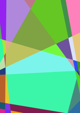 Geometrik soyutlama üretken sanat arkaplan çizimi