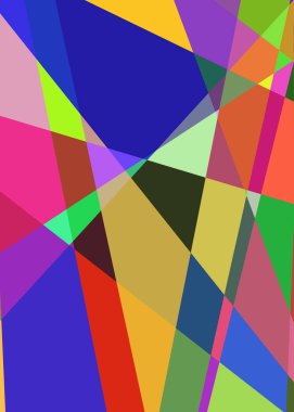 Geometrik soyutlama üretken sanat arkaplan çizimi