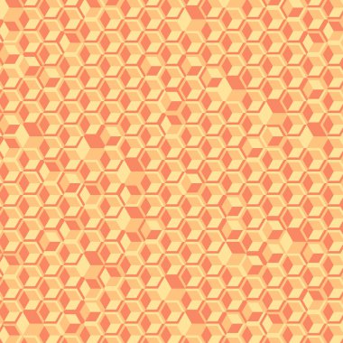  Altıgen Labirent deseni soyut illüstrasyon