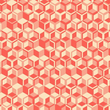  Altıgen Labirent deseni soyut illüstrasyon