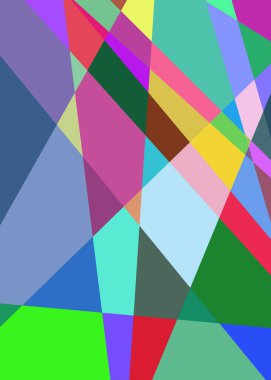 Geometrik soyutlama üretken sanat arkaplan çizimi