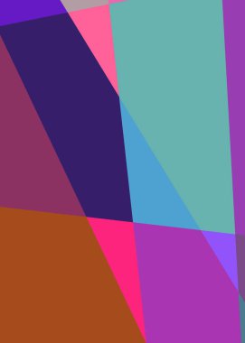 Geometrik soyutlama üretken sanat arkaplan çizimi