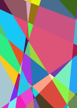 Geometrik soyutlama üretken sanat arkaplan çizimi