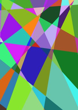 Geometrik soyutlama üretken sanat arkaplan çizimi