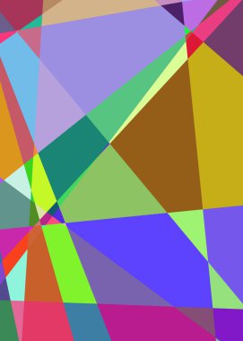 Geometrik soyutlama üretken sanat arkaplan çizimi