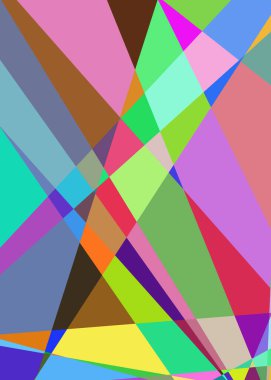 Geometrik soyutlama üretken sanat arkaplan çizimi