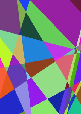 Geometrik soyutlama üretken sanat arkaplan çizimi