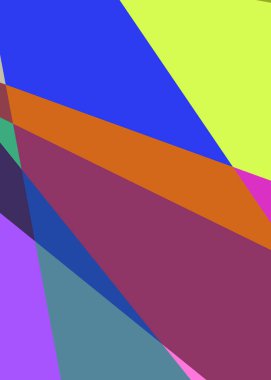 Geometrik soyutlama üretken sanat arkaplan çizimi