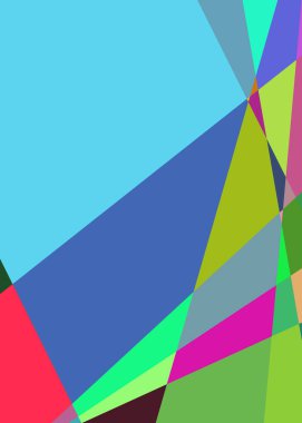 Geometrik soyutlama üretken sanat arkaplan çizimi