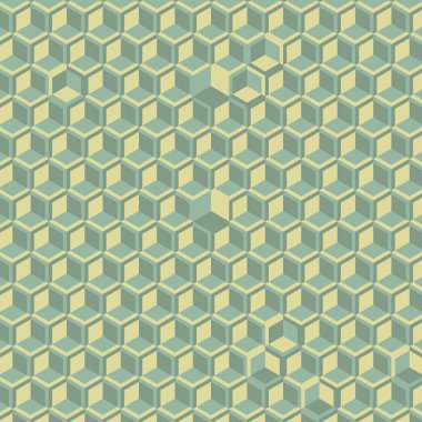  Altıgen Labirent deseni soyut illüstrasyon