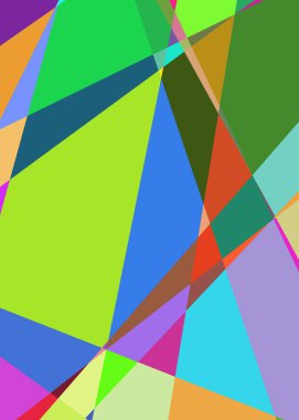 Geometrik soyutlama üretken sanat arkaplan çizimi