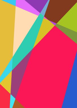 Geometrik soyutlama üretken sanat arkaplan çizimi