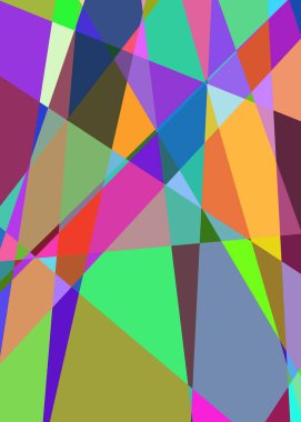 Geometrik soyutlama üretken sanat arkaplan çizimi