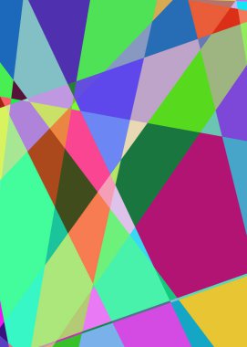 Geometrik soyutlama üretken sanat arkaplan çizimi