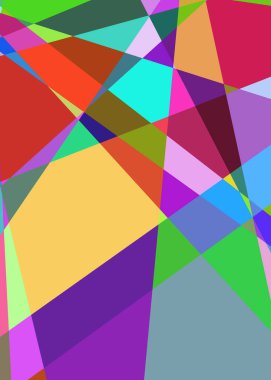 Geometrik soyutlama üretken sanat arkaplan çizimi