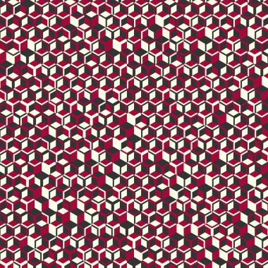  Altıgen Labirent deseni soyut illüstrasyon