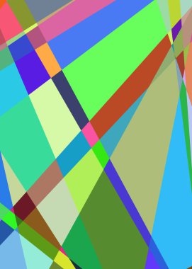 Geometrik soyutlama üretken sanat arkaplan çizimi