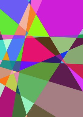 Geometrik soyutlama üretken sanat arkaplan çizimi