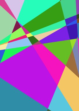 Geometrik soyutlama üretken sanat arkaplan çizimi