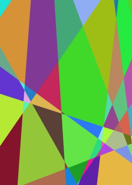 Geometrik soyutlama üretken sanat arkaplan çizimi