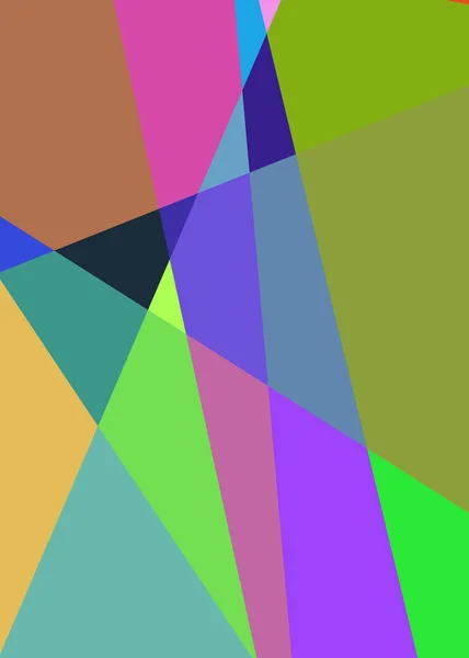 Geometric Abstraction Generative Art Background Art Illustration — Stock Vector