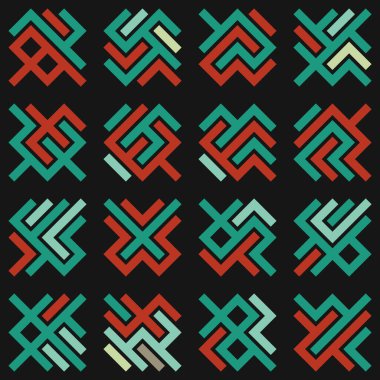 Asemic Glyph writing hieroglyph imitation abstract illustration