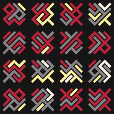 Asemic Glyph writing hieroglyph imitation abstract illustration