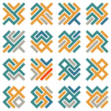 Asemic Glyph writing hieroglyph imitation abstract illustration