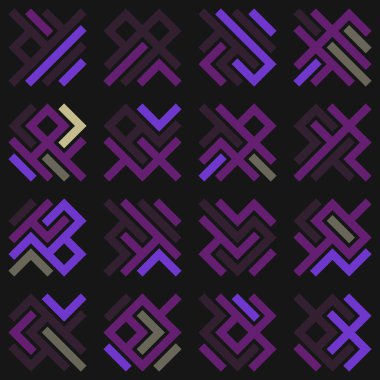 Asemic Glyph writing hieroglyph imitation abstract illustration