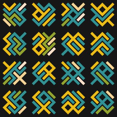 Asemic Glyph writing hieroglyph imitation abstract illustration