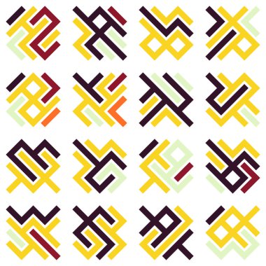 Asemic Glyph writing hieroglyph imitation abstract illustration