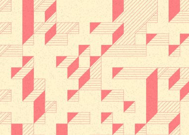 Edward Zajecs 2. Cubo 'nun 1971' deki uygulaması. Esasen 8 taştan oluşan bir Truchet fayans seti ve yerleştirme sanatı illüstrasyonu için kurallar.