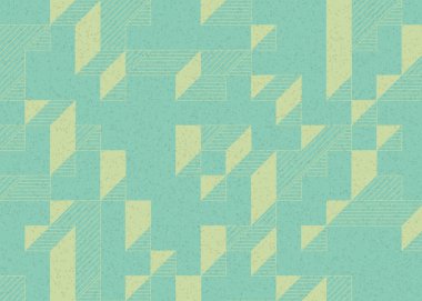 Edward Zajecs 2. Cubo 'nun 1971' deki uygulaması. Esasen 8 taştan oluşan bir Truchet fayans seti ve yerleştirme sanatı illüstrasyonu için kurallar.