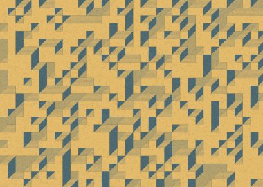 Edward Zajecs 2. Cubo 'nun 1971' deki uygulaması. Esasen 8 taştan oluşan bir Truchet fayans seti ve yerleştirme sanatı illüstrasyonu için kurallar.