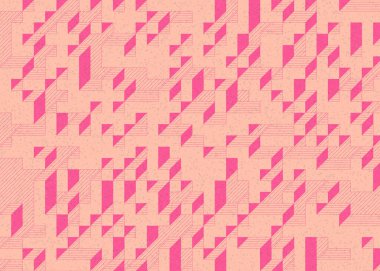 Edward Zajecs 2. Cubo 'nun 1971' deki uygulaması. Esasen 8 taştan oluşan bir Truchet fayans seti ve yerleştirme sanatı illüstrasyonu için kurallar.