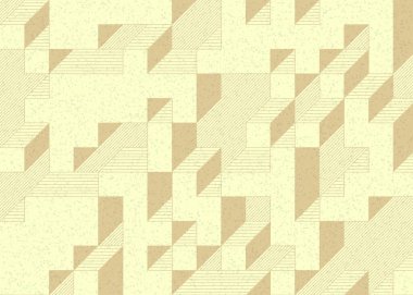 Edward Zajecs 2. Cubo 'nun 1971' deki uygulaması. Esasen 8 taştan oluşan bir Truchet fayans seti ve yerleştirme sanatı illüstrasyonu için kurallar.