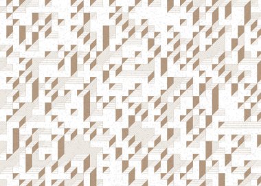 Edward Zajecs 2. Cubo 'nun 1971' deki uygulaması. Esasen 8 taştan oluşan bir Truchet fayans seti ve yerleştirme sanatı illüstrasyonu için kurallar.