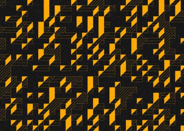 Edward Zajecs 2. Cubo 'nun 1971' deki uygulaması. Esasen 8 taştan oluşan bir Truchet fayans seti ve yerleştirme sanatı illüstrasyonu için kurallar.