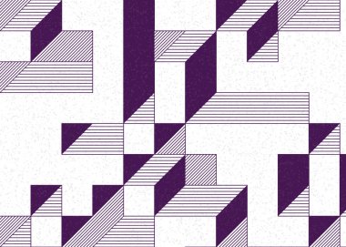 Edward Zajecs 2. Cubo 'nun 1971' deki uygulaması. Esasen 8 taştan oluşan bir Truchet fayans seti ve yerleştirme sanatı illüstrasyonu için kurallar.