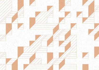 Edward Zajecs 2. Cubo 'nun 1971' deki uygulaması. Esasen 8 taştan oluşan bir Truchet fayans seti ve yerleştirme sanatı illüstrasyonu için kurallar.