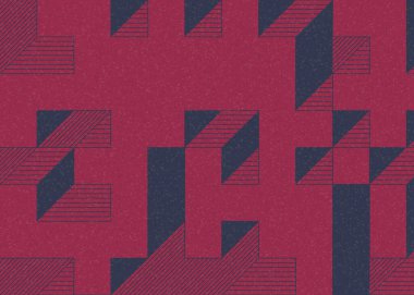 Edward Zajecs 2. Cubo 'nun 1971' deki uygulaması. Esasen 8 taştan oluşan bir Truchet fayans seti ve yerleştirme sanatı illüstrasyonu için kurallar.