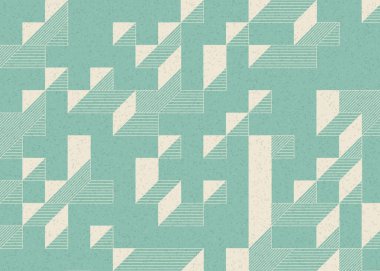 Edward Zajecs 2. Cubo 'nun 1971' deki uygulaması. Esasen 8 taştan oluşan bir Truchet fayans seti ve yerleştirme sanatı illüstrasyonu için kurallar.