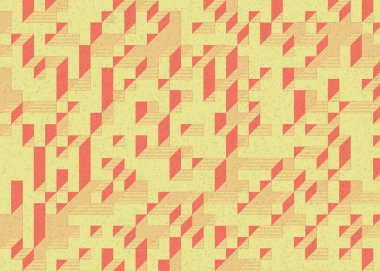 Edward Zajecs 2. Cubo 'nun 1971' deki uygulaması. Esasen 8 taştan oluşan bir Truchet fayans seti ve yerleştirme sanatı illüstrasyonu için kurallar.