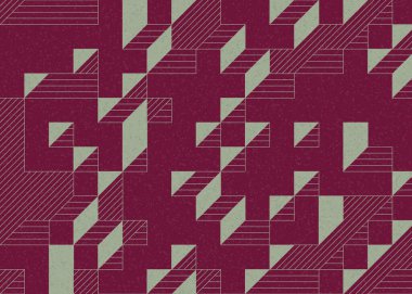 Edward Zajecs 2. Cubo 'nun 1971' deki uygulaması. Esasen 8 taştan oluşan bir Truchet fayans seti ve yerleştirme sanatı illüstrasyonu için kurallar.