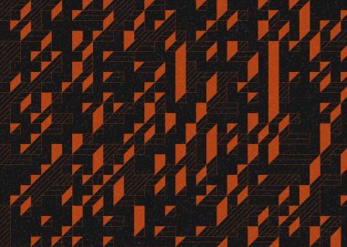 Edward Zajecs 2. Cubo 'nun 1971' deki uygulaması. Esasen 8 taştan oluşan bir Truchet fayans seti ve yerleştirme sanatı illüstrasyonu için kurallar.