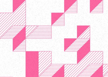 Edward Zajecs 2. Cubo 'nun 1971' deki uygulaması. Esasen 8 taştan oluşan bir Truchet fayans seti ve yerleştirme sanatı illüstrasyonu için kurallar.