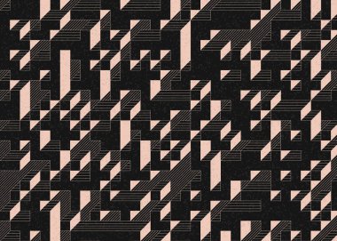 Edward Zajecs 2. Cubo 'nun 1971' deki uygulaması. Esasen 8 taştan oluşan bir Truchet fayans seti ve yerleştirme sanatı illüstrasyonu için kurallar.