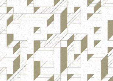 Edward Zajecs 2. Cubo 'nun 1971' deki uygulaması. Esasen 8 taştan oluşan bir Truchet fayans seti ve yerleştirme sanatı illüstrasyonu için kurallar.