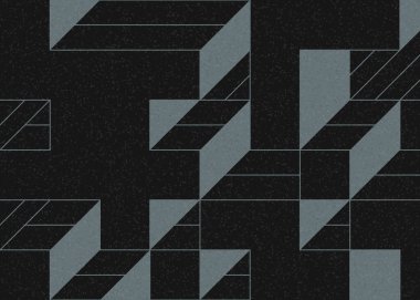 Edward Zajecs 2. Cubo 'nun 1971' deki uygulaması. Esasen 8 taştan oluşan bir Truchet fayans seti ve yerleştirme sanatı illüstrasyonu için kurallar.