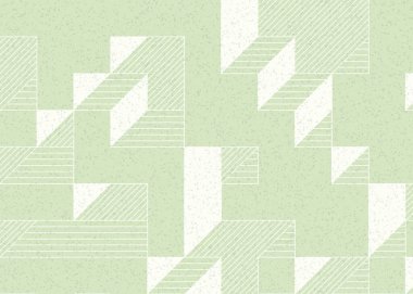 Edward Zajecs 2. Cubo 'nun 1971' deki uygulaması. Esasen 8 taştan oluşan bir Truchet fayans seti ve yerleştirme sanatı illüstrasyonu için kurallar.